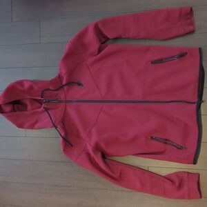 Red Nike Tech Fleece Zip Hoodie